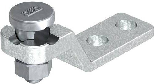 OBO Bettermann 5304601 5005 DIN-FT Montagezubehör aus Stahl in Silber, 10 Stück - Bild 1