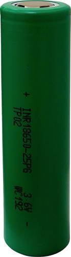 TerraE INR18650-25P3 Spezial-Akku Li-Ion 3.6V 2500 mAh in Grün - Bild 1