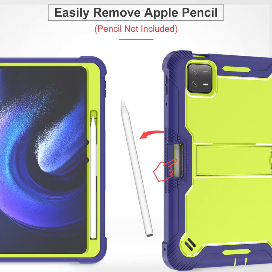 Stoßfeste Silikon-Schutzhülle für Xiaomi Pad 6 und Mi Pad 6 Pro 11 Zoll mit Stiftschlitz in Schwarz - Bild 2