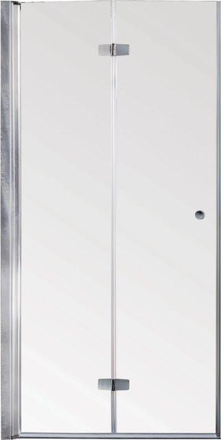 Sanotechnik Falttür Duet mit Klarglas in Transparent, Anschlag Links, B: 75 cm, H: 195 cm - Bild 1