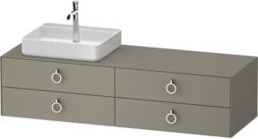 Duravit Waschtischunterschrank White Tulip in White, Breite: 160 cm, Tiefe: 55 cm - Bild 1