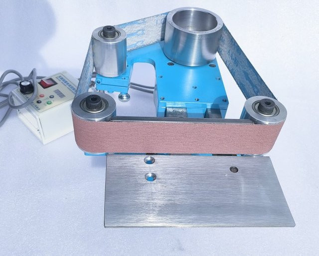 ZJMZYM Elektrischer Bandschleifer in Blau mit 750 W bis 1100 W für vertikale und horizontale Anwendung - Bild 1