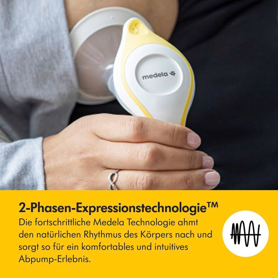 Medela Harmony Essentials 3-teiliges manuelle Handmilchpumpe in Weiß und Multicolour - Bild 2