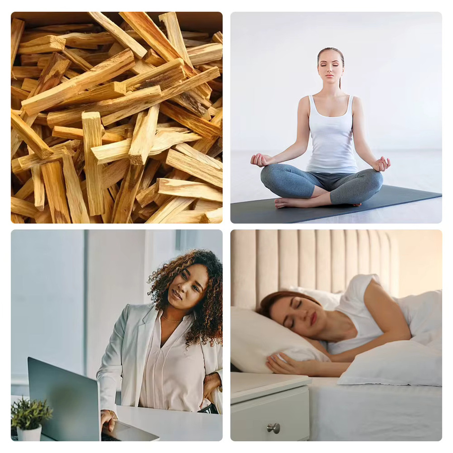 Yoga Buddha Palo Santo natürliche Räucherstäbchen aus Holz für Aromatherapie - Bild 4