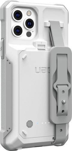 Urban Armor Gear Ladecover mit integriertem Akku für Apple iPhone 17e, iPhone 16e, iPhone 14 und iPhone 13 in Weiß-Grau - Bild 1
