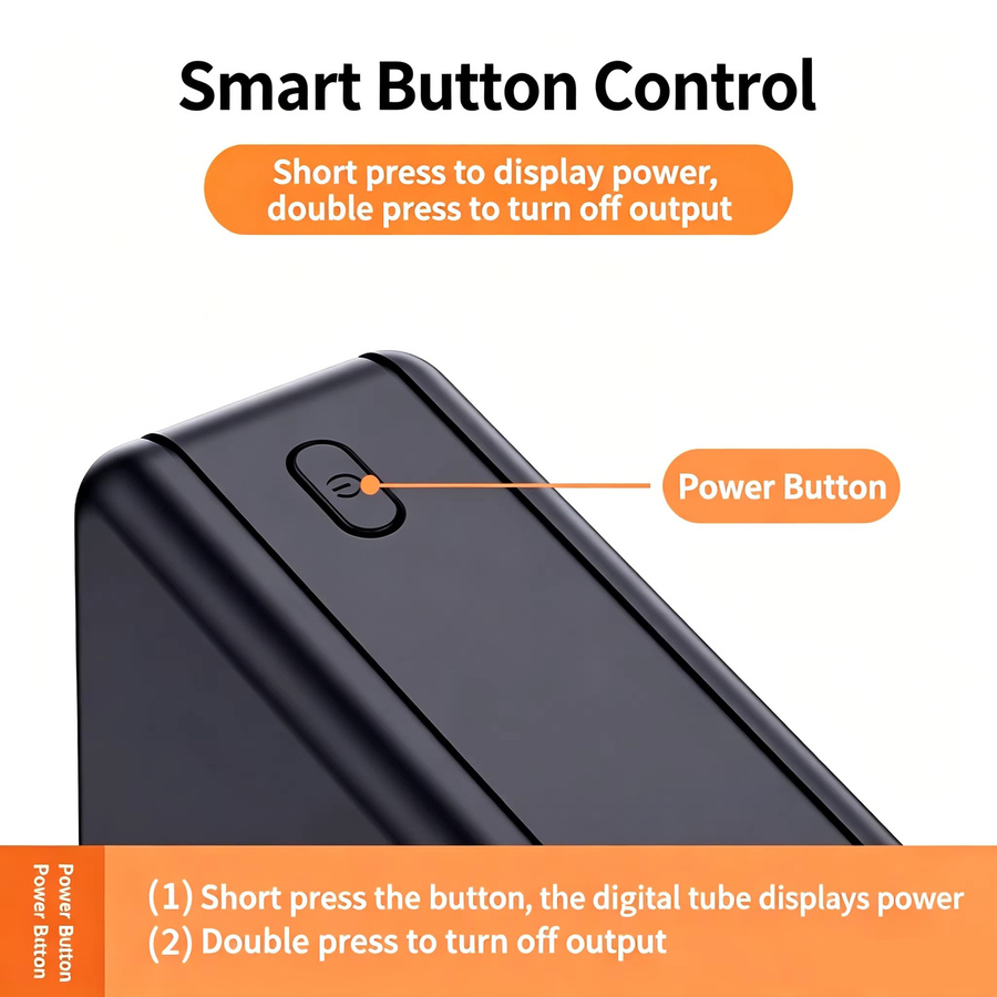 KEBIDU DIY Powerbank-Gehäuse mit 22,5W Schnellladung, USB Typ C und QC3.0, weiß, für 2x 21700 Akkus, lötfreie Batteriebox inklusive Ladekabel - Bild 3