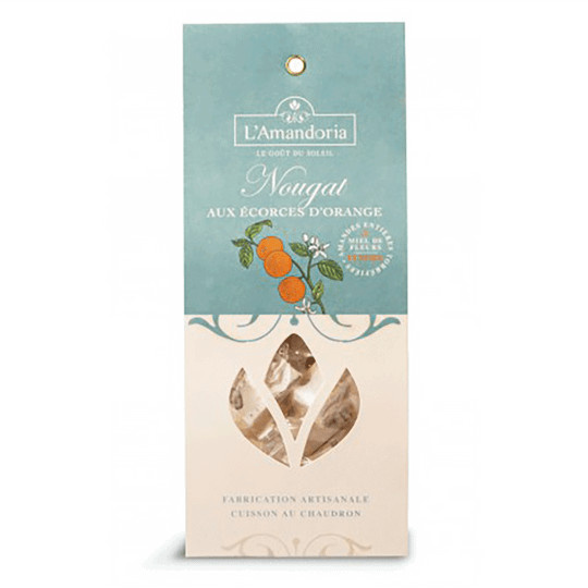 Compagnie d’Ancône L'Amandoria Nougat Blanc Ecorce d’Orange 150 g - Bild 1