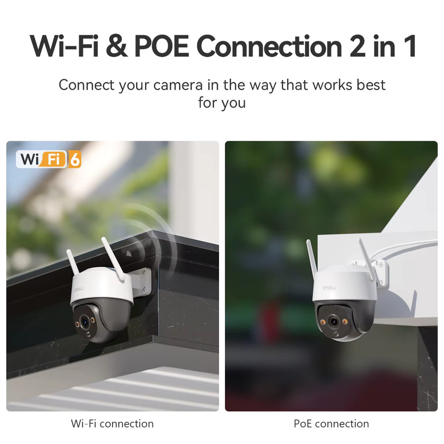 IMOU Cruiser 2C Outdoor-Überwachungskamera mit 5MP 3K Auflösung, 360 Grad WLAN, 3,6 mm Objektiv, AI Menschen- und Fahrzeugerkennung, Nachtsicht und Zwei-Wege-Audio in Weiß - Bild 3