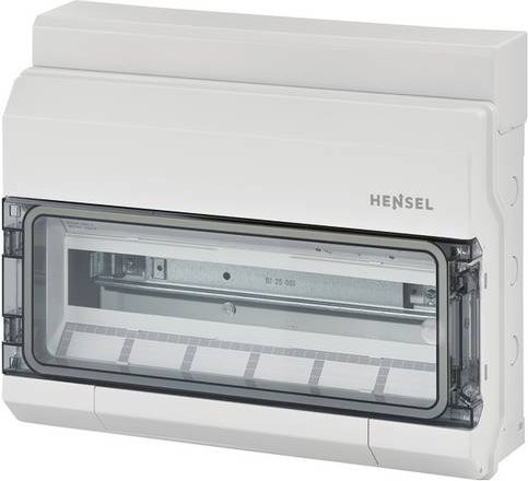 Hensel Kleinverteiler KV 1518 Aufputz, 18 TE, Weiß/Transparent - Bild 1