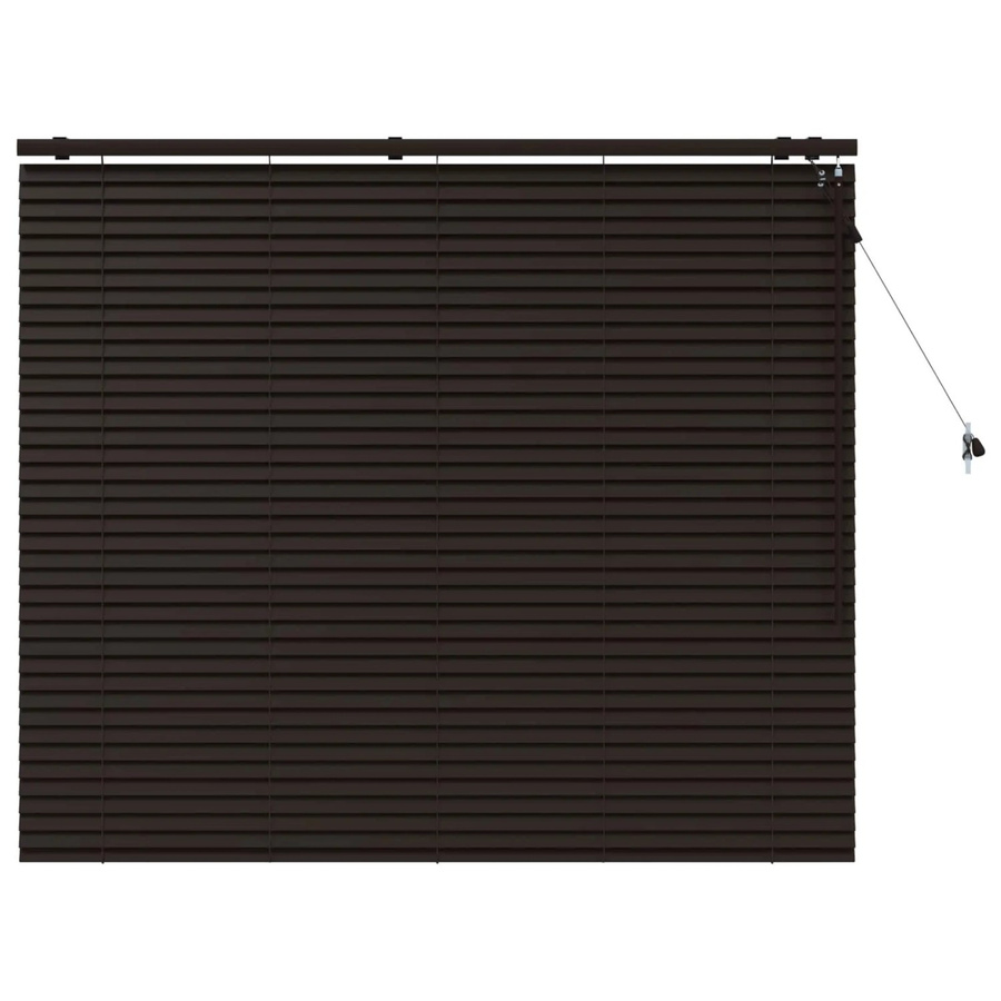 vidaXL Venezianische Jalousie aus Holz in Dunkelbraun, B/H: 155 x 130 cm, Lamellenbreite: 35 mm - Bild 2