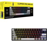 Corsair Gaming-Tastatur CLIPPER PRO MINI 60 in Schwarz mit Hall-Effect-Technologie und USB-C-Anschluss (QWERTZ DE) - Bild 1
