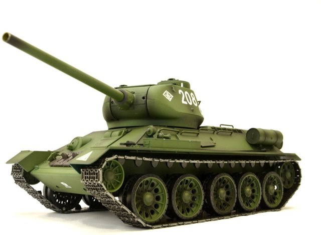 TPFLiving RC-Panzer Russischer T-34/85 V7.0 Pro, ferngesteuert, mit Schussfunktion, Sound und Rauch, Maßstab 1:16 - Bild 1