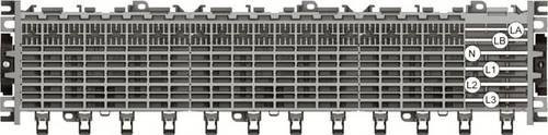 ABB Smissline TP Starterpaket 50 PLE Verteiler mit Schienen L1, L2, L3, N, 125A, Grau - Bild 1