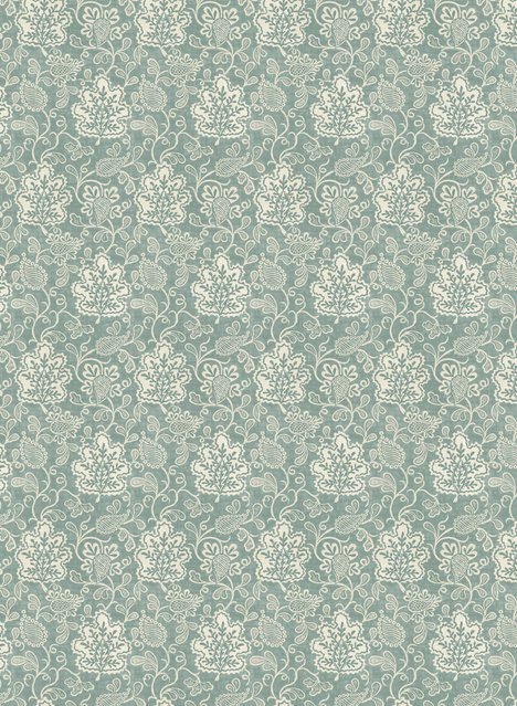 Nina Campbell Tapete Annecy Floral in Teal - Bild 1
