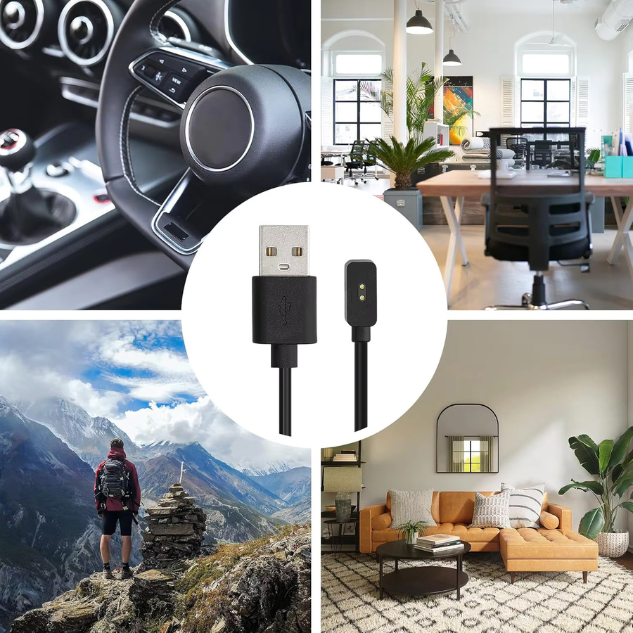 Xiaomi USB Magnetisches Ladegerät für Redmi Watch 4, 3 Band 2 und Mi Band 8 Pro in Weiß - Bild 5