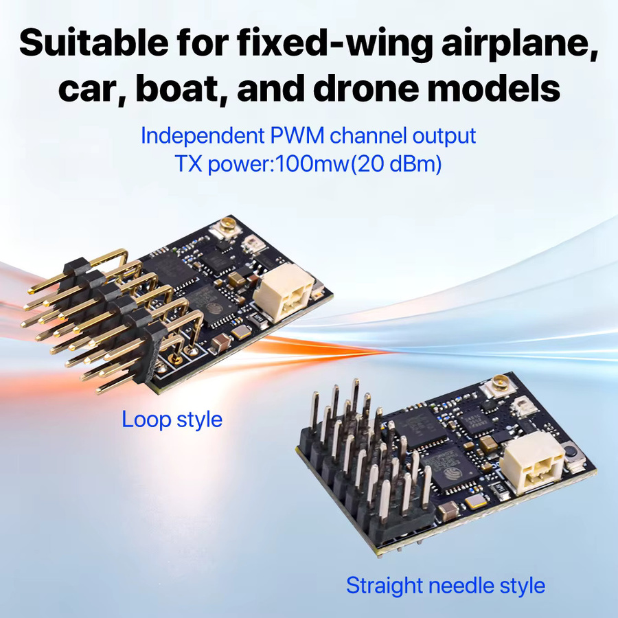 9IMOD 2.4G/915M Dualband-Empfänger, PWM-Empfänger, 6CH, 100mW, mit Spannungsrückmeldung für FPV - Bild 2
