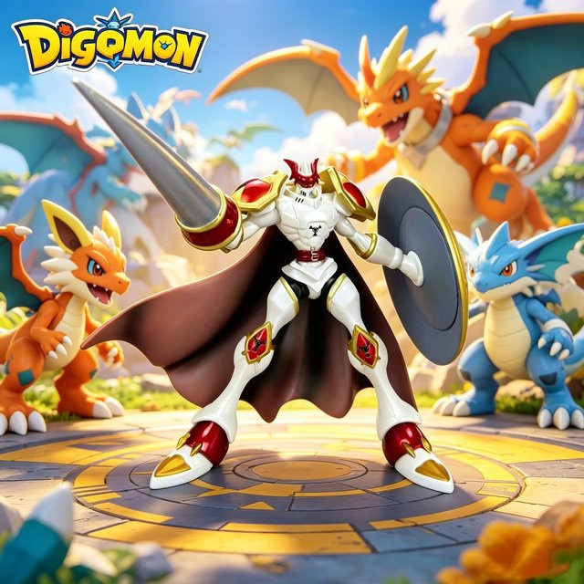 Bandai Digimon Adventure Gallantmon Actionfigur, PVC-Statue - Bild 1
