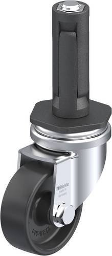 Blickle LRA-POA 50G-ER02 Lenkrolle mit Rad-Durchmesser 50 mm und einer Tragfähigkeit von 75 kg in Schwarz und Grau - Bild 1