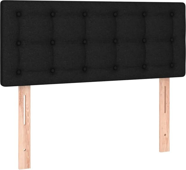 vidaXL LED Kopfteil Schwarz mit USB-Ladeport und integrierter Beleuchtung, B/H: 100 x 78/88 cm - Bild 1