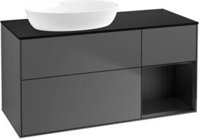 V&B Waschtischunterschrank Finion in Anthrazit lackiert, Breite: 120 cm, Tiefe: 50,1 cm, Höhe: 50,1 cm - Bild 1