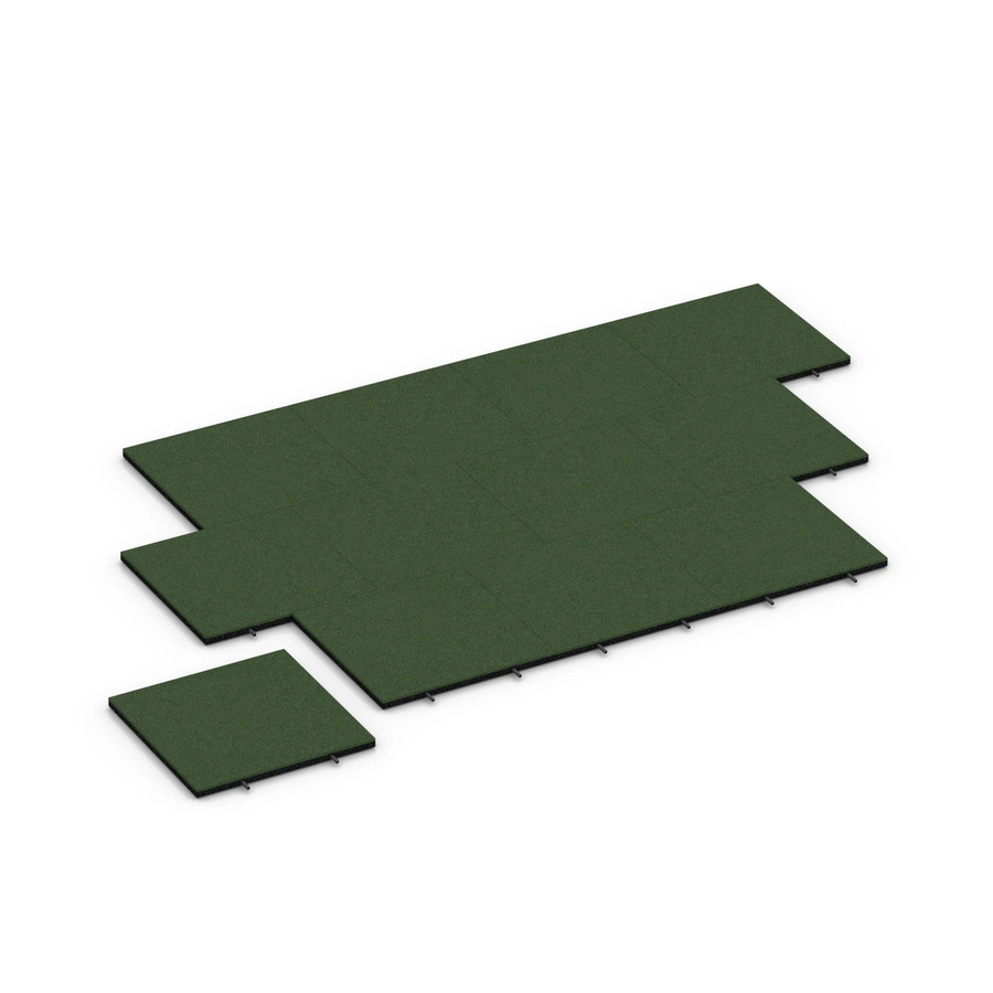 WARCO Fallschutzplatte Grasgrün B/T/H: 50 x 50 x 3 cm - Bild 2