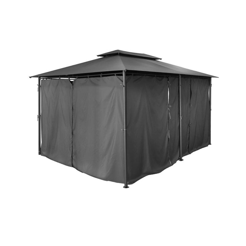 POCOline Pavillon aus Stahl in Schwarz B/H/L: 400 x 270 x 300 cm - Bild 3