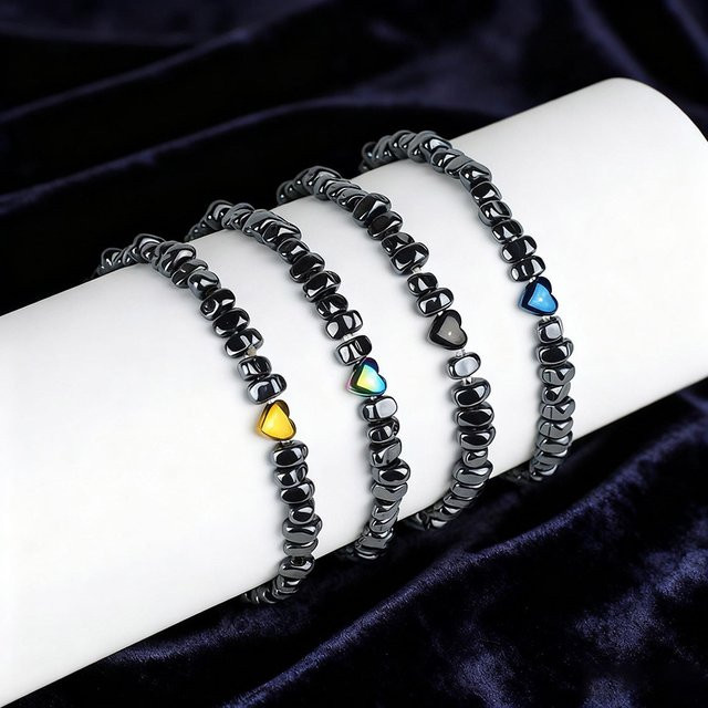 Noter Armband, Hämatit Perlen, Unisex, Bunt - Bild 1