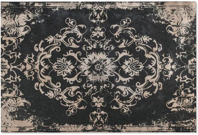 JGJG Dark Academia Haven Teppich im Gothic Design, Schwarz, B/B: 40 x 60 cm, rutschfest und waschbar - Bild 1