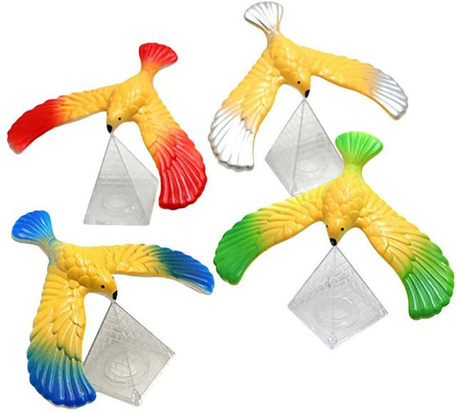 TOMTOP JMS Balancing Vogel Stress Relief Finger Spielzeug, 4-teiliges Set, Bunt / Mehrfarbig - Bild 1