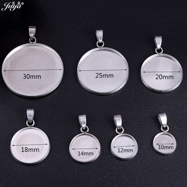 Juya Anhänger Einstellungen Edelstahl, 10mm-30mm, Unisex - Bild 1