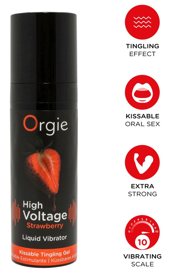 Orgie Stimulationsgel High Voltage Strawberry, Erdbeer-Aroma - Bild 3
