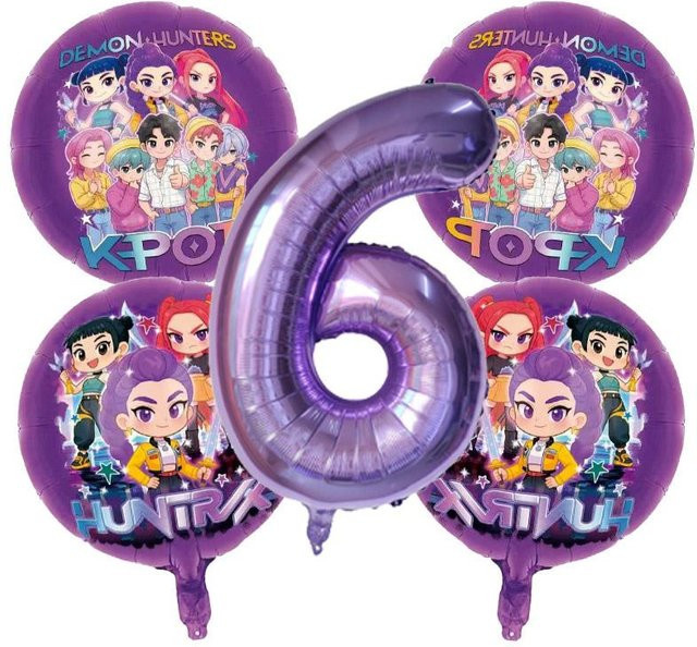 Discover Intime Kpop Dämonenjäger Geburtsdatum Ballons, Aluminiumfolienballons - Bild 1