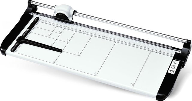 OLYMPIA TR 6712 Profi Rollenschneidegerät für DIN A2 mit Sicherheitsschneidekopf und Metallplatte, Schneidkapazität bis 12 Blatt - Bild 1