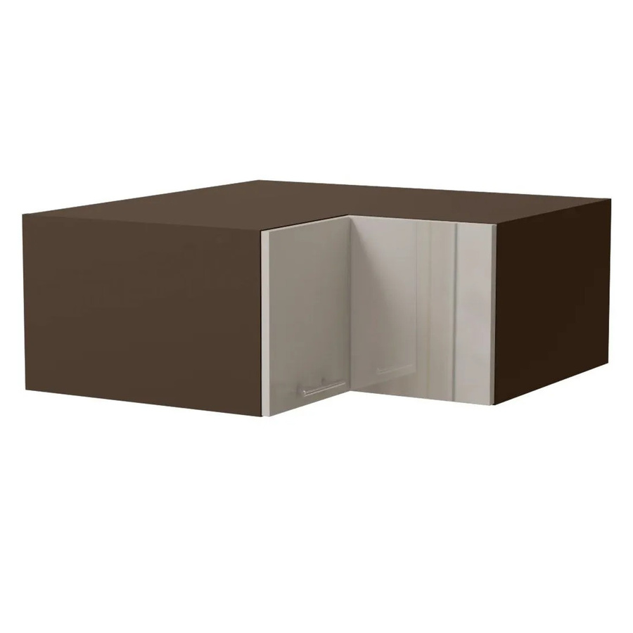 Feldmann-Wohnen Eckaufsatzschrank Brerra Lava in Creme Hochglanz, B/T/H: 90 x 36 x 90 cm - Bild 2