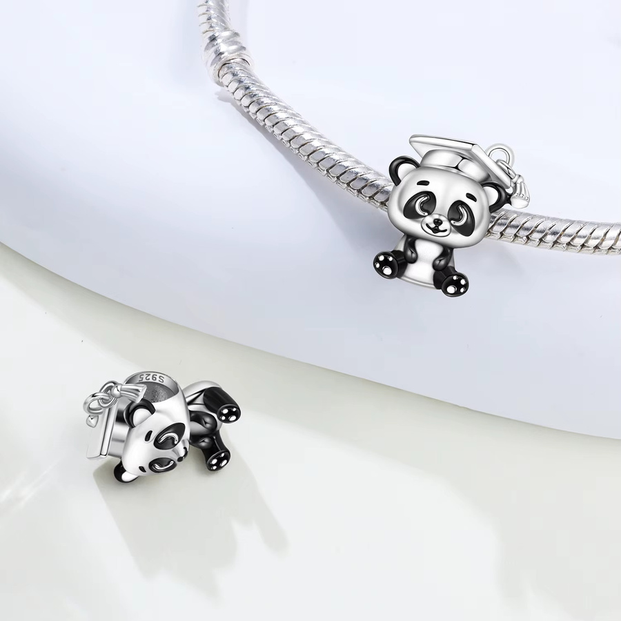 CYCUFF Anhänger Panda, 925 Sterling Silber, Armband Charms - Bild 2