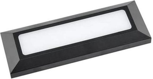 Dimmbare LED Wandleuchte IP65 in Grau für Garten und Treppen, 5W, B/H: 23 x 8 cm - Bild 1