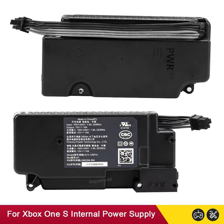 Microsoft Netzteil N15-120P1A in Schwarz für Xbox One S und Xbox One Slim Konsolen als AC-Netzadapter Ersatz - Bild 2