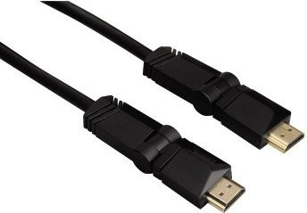 Hama High Speed HDMI Kabel mit Ethernet und vergoldeten Steckern in Schwarz, Länge: 3,0 m - Bild 1