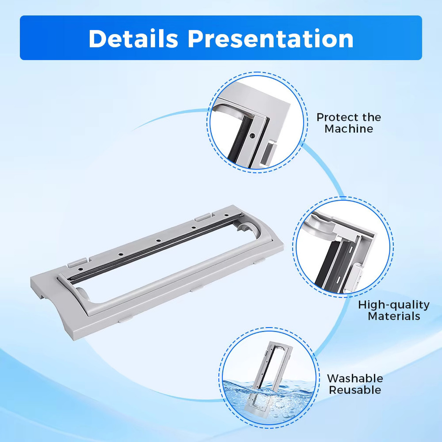 Roborock Bürstenabdeckung in Weiß für Q10 X5, Q10 X5+, Q10 PF, Q10 PF+, Q8+, Q8 Max Pro, S8 Pro, Q10 VF, Q10 VF+, Q10 S5, Q10 S5+, Q10 V+, Q10P+ Staubsauger - Bild 2