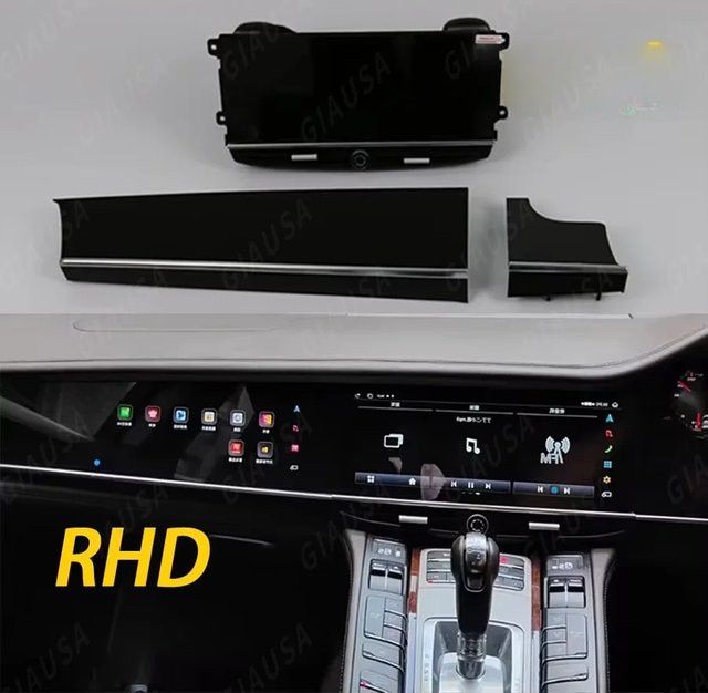 YANFU Android Multimedia-Videoplayer mit Dual-Screen für Porsche Panamera 970 (2010-2016), 12,3 Zoll + 11,4 Zoll, Schwarz, LHD/RHD kompatibel - Bild 1
