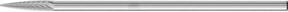 PFERD Hartmetall Frässtift Spitzbogen SPG universal fein, Farbe: grau, Kopf-Ø: 3 mm, Länge: 13 mm, Schaft-Ø: 3 mm, Schaft-Länge: 75 mm - Bild 1