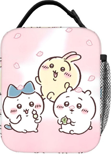 Bandai Chiikawa Cartoon Manga Lunchtasche auslaufsicher und isoliert in Pink - Bild 1