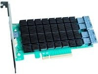 HighPoint Rocket 720L SAS DAS Controller, 16x Port to PCIe 3.0 x8 12Gb/s SAS, Schwarz - Bild 1