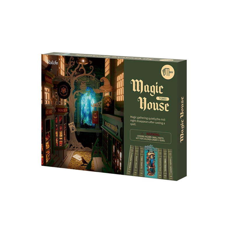 Rolife ROBOTIME 3D-Puzzle Magisches Haus DIY Buchnische aus Holz TGB03 - Bild 2