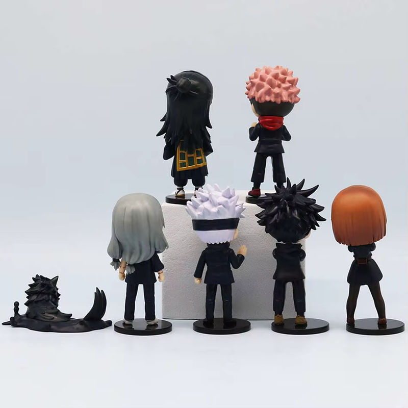 7-teiliges Set Bandai Anime Jujutsu Kaisen Figuren aus Kunststoff, mehrfarbig, Höhe: 9 cm - Bild 2