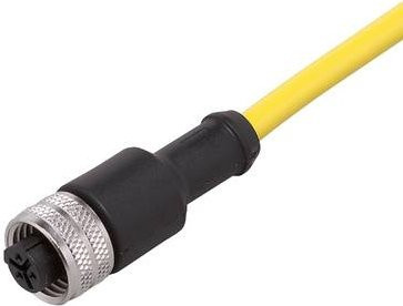 ifm Electronic Anschlussleitung E12531 mit Buchse, gerade, 3-polig, gelb, 18 m - Bild 1