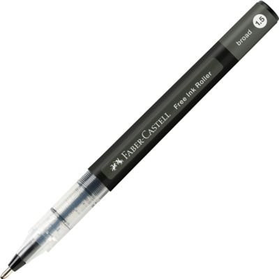 Faber-Castell Tintenroller Free Ink Broad in Schwarz mit 1,5 mm Strichstärke - Bild 1