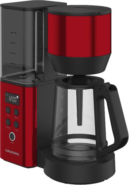 Grundig KM 8440 Filterkaffeemaschine in Rot mit Glaskanne und Automatikabschaltung - Bild 1