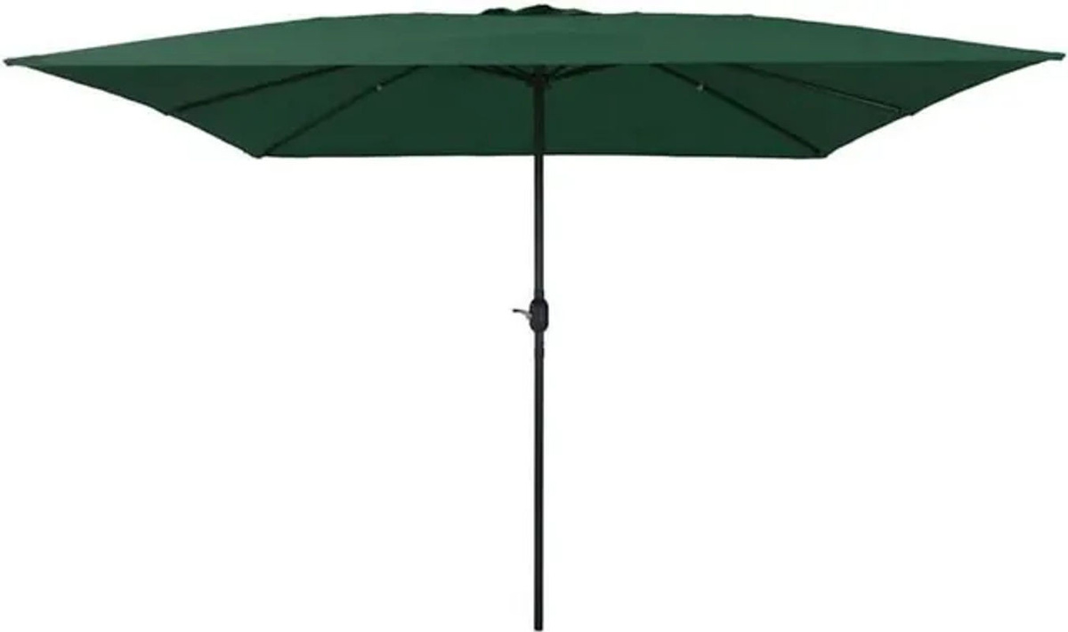 Vidaxl Gartenparasol Sonnenschirm aus Polyester und Stahl in Grün und Schwarz, B/T/H: 295 x 295 x 245 cm - Bild 1