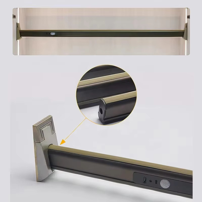 Aluminium Wäscheständer mit integrierter Lampe und Hängestange - Bild 2